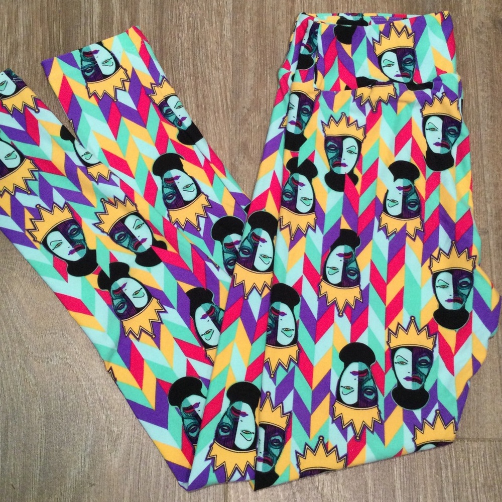 LuLaRoe Disney Villains Evil Queen Leggings one size